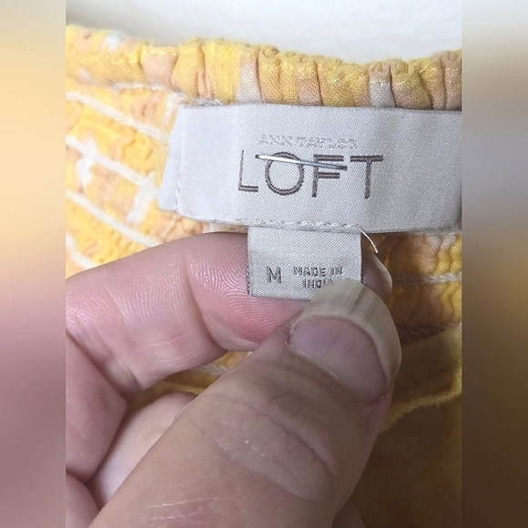 Women's Ann Taylor Loft 100% Cotton Ruffle Y2K Inspired Tank, Size Medium - Picture 2 of 3